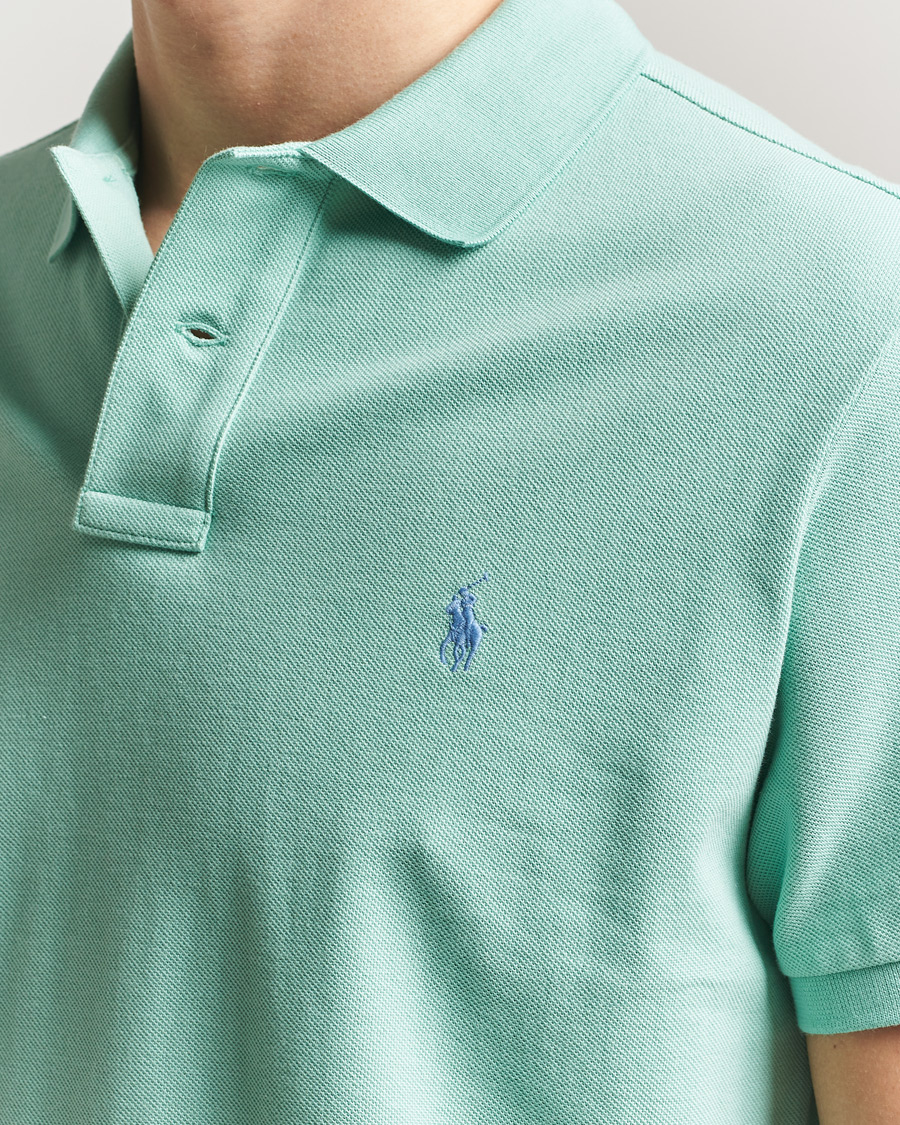 Uomini | Polo | Polo Ralph Lauren | Custom Slim Fit Polo Celadon