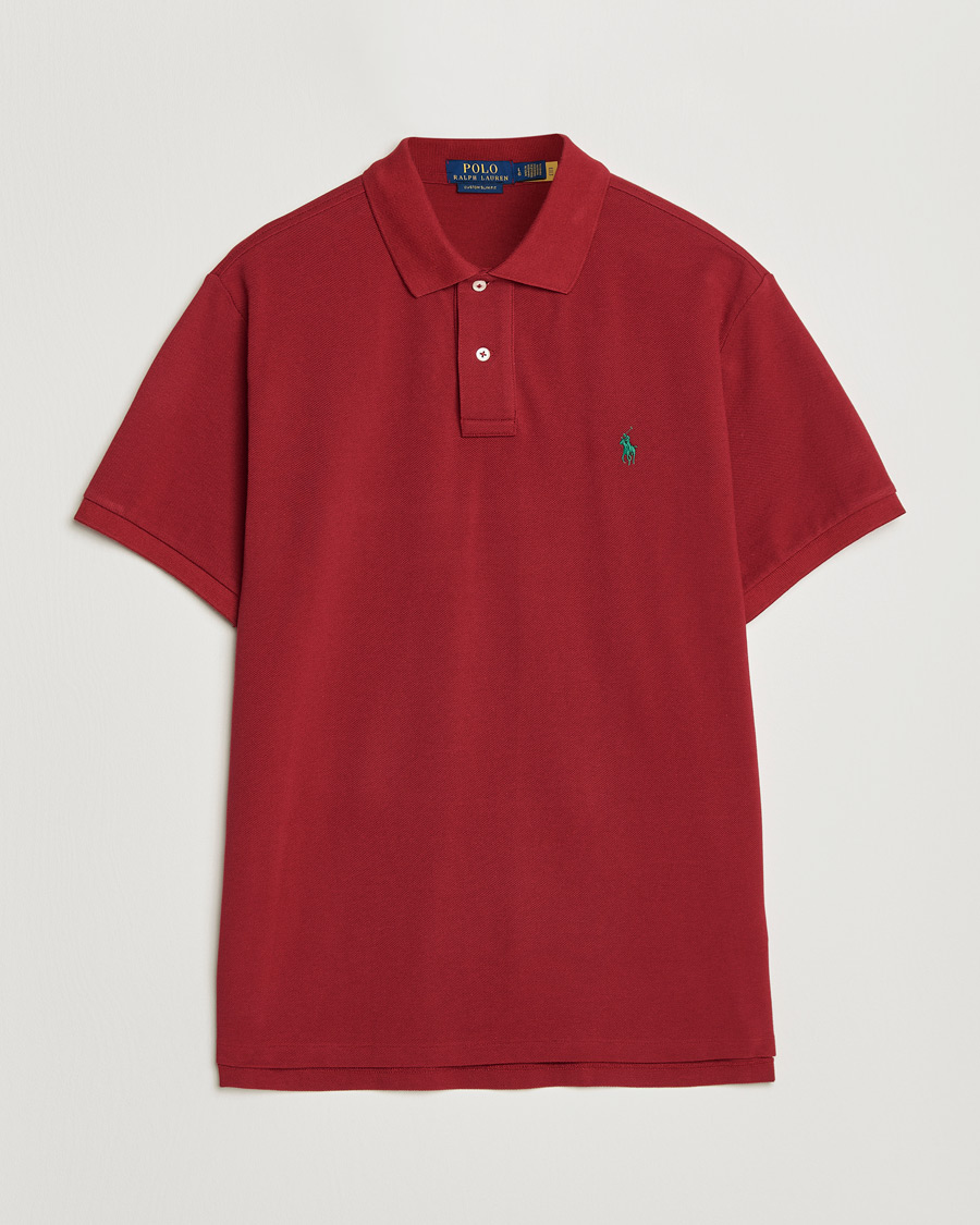 Uomini | Polo | Polo Ralph Lauren | Custom Slim Fit Polo Heritage Red