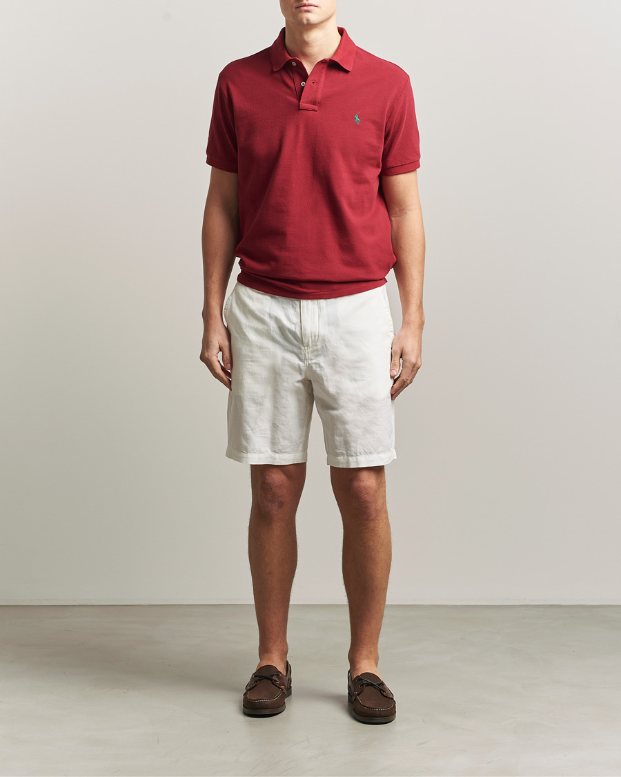 Uomini | Polo | Polo Ralph Lauren | Custom Slim Fit Polo Heritage Red