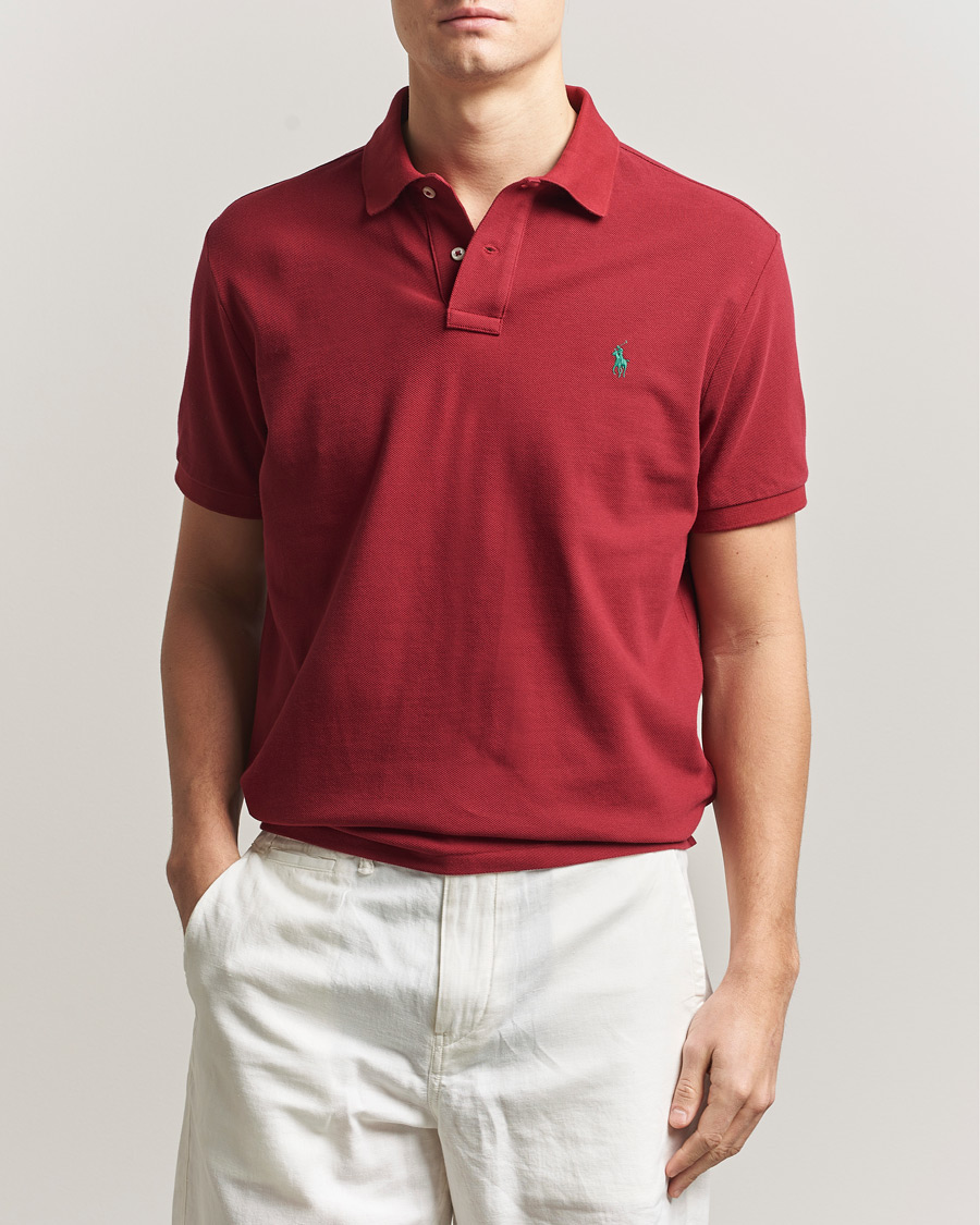 Uomini | Polo | Polo Ralph Lauren | Custom Slim Fit Polo Heritage Red