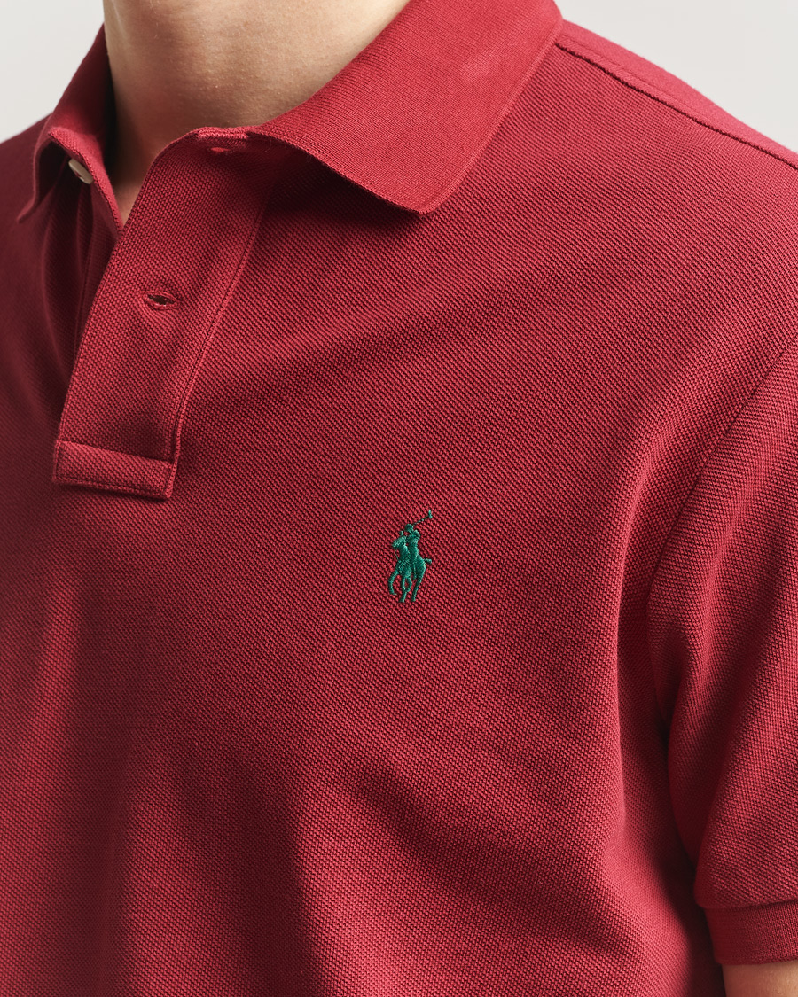 Uomini | Polo | Polo Ralph Lauren | Custom Slim Fit Polo Heritage Red