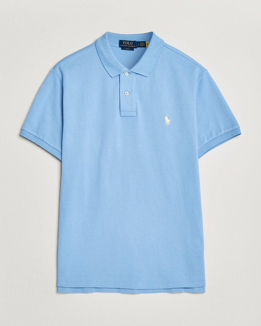 Uomini | Polo | Polo Ralph Lauren | Slim Fit Polo Bristol Blue