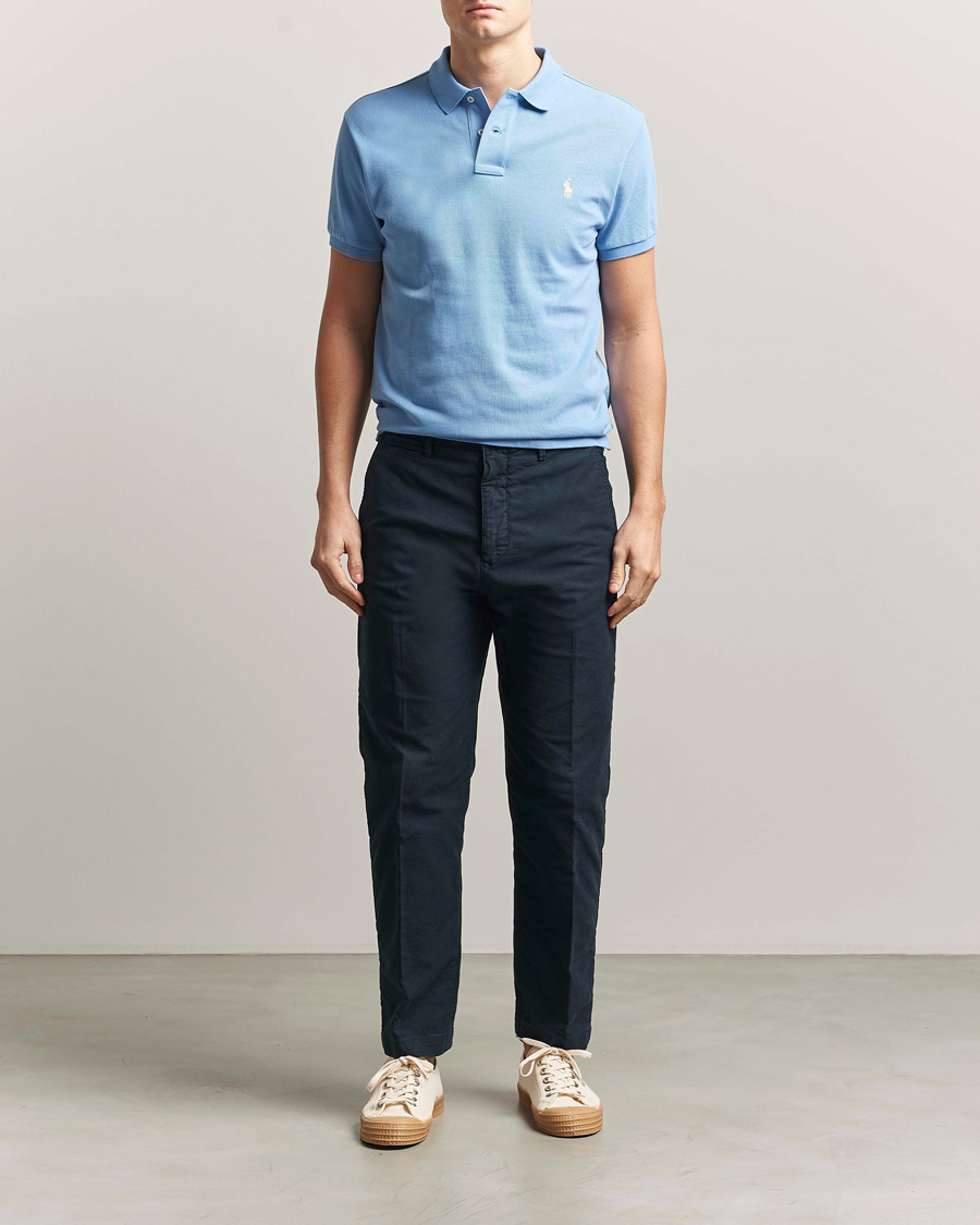 Uomini | Polo | Polo Ralph Lauren | Slim Fit Polo Bristol Blue