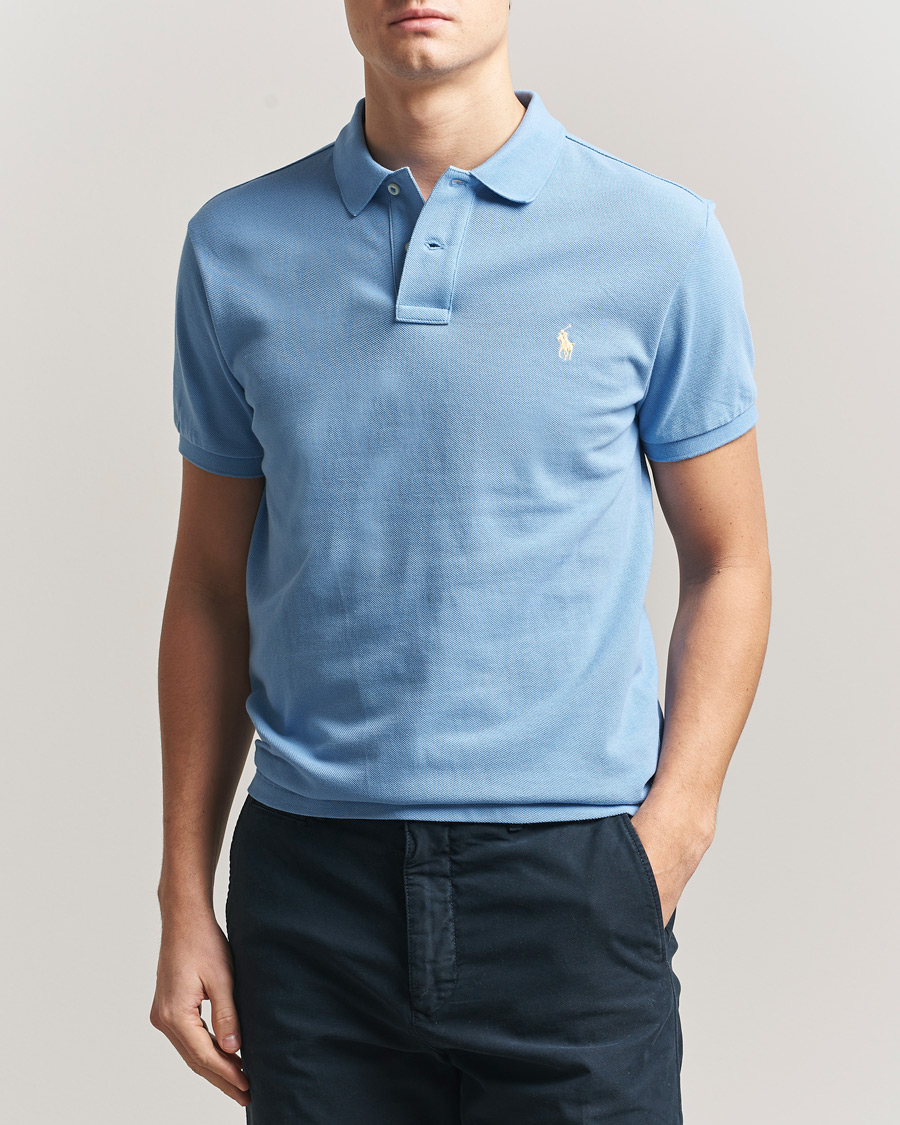 Uomini | Polo | Polo Ralph Lauren | Slim Fit Polo Bristol Blue