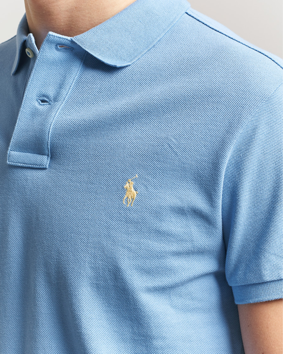 Uomini | Polo | Polo Ralph Lauren | Slim Fit Polo Bristol Blue