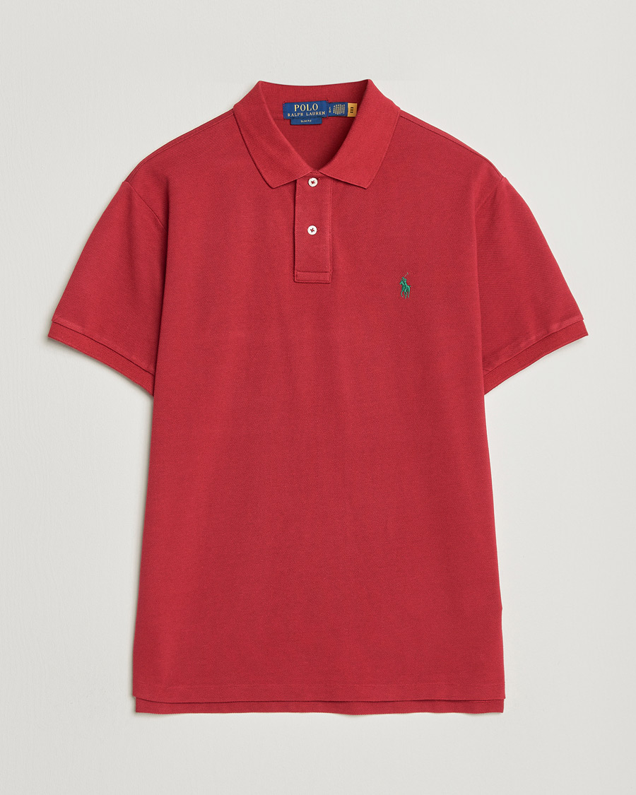 Uomini | Polo | Polo Ralph Lauren | Slim Fit Polo Heritage Red