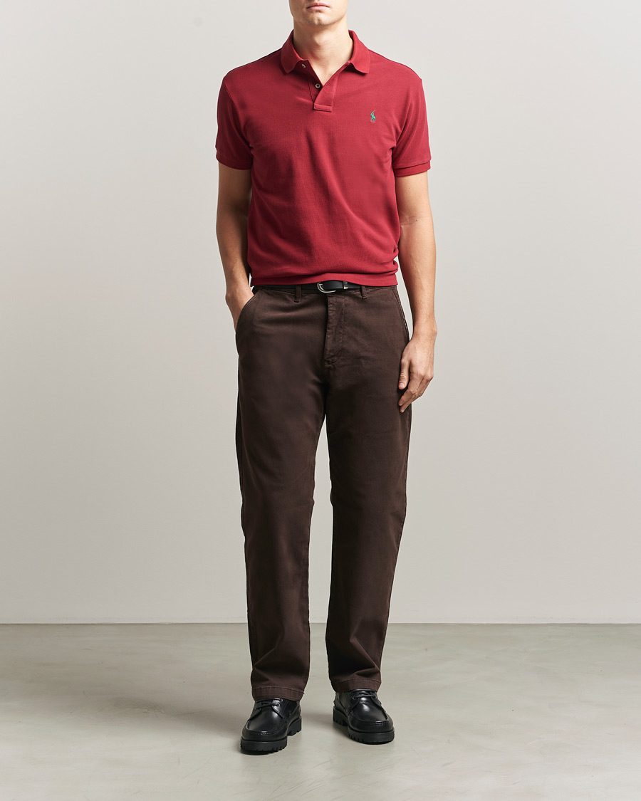 Uomini | Polo | Polo Ralph Lauren | Slim Fit Polo Heritage Red