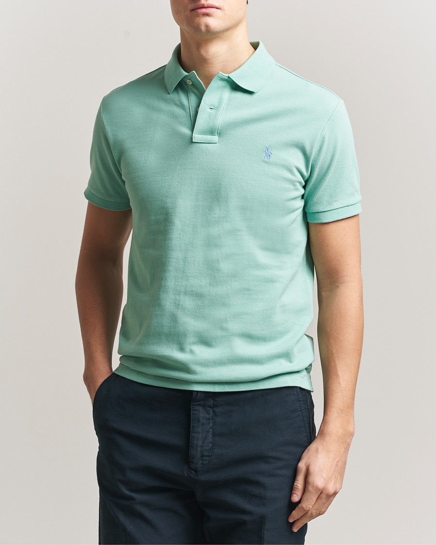 Uomini | Polo | Polo Ralph Lauren | Slim Fit Polo Celadon
