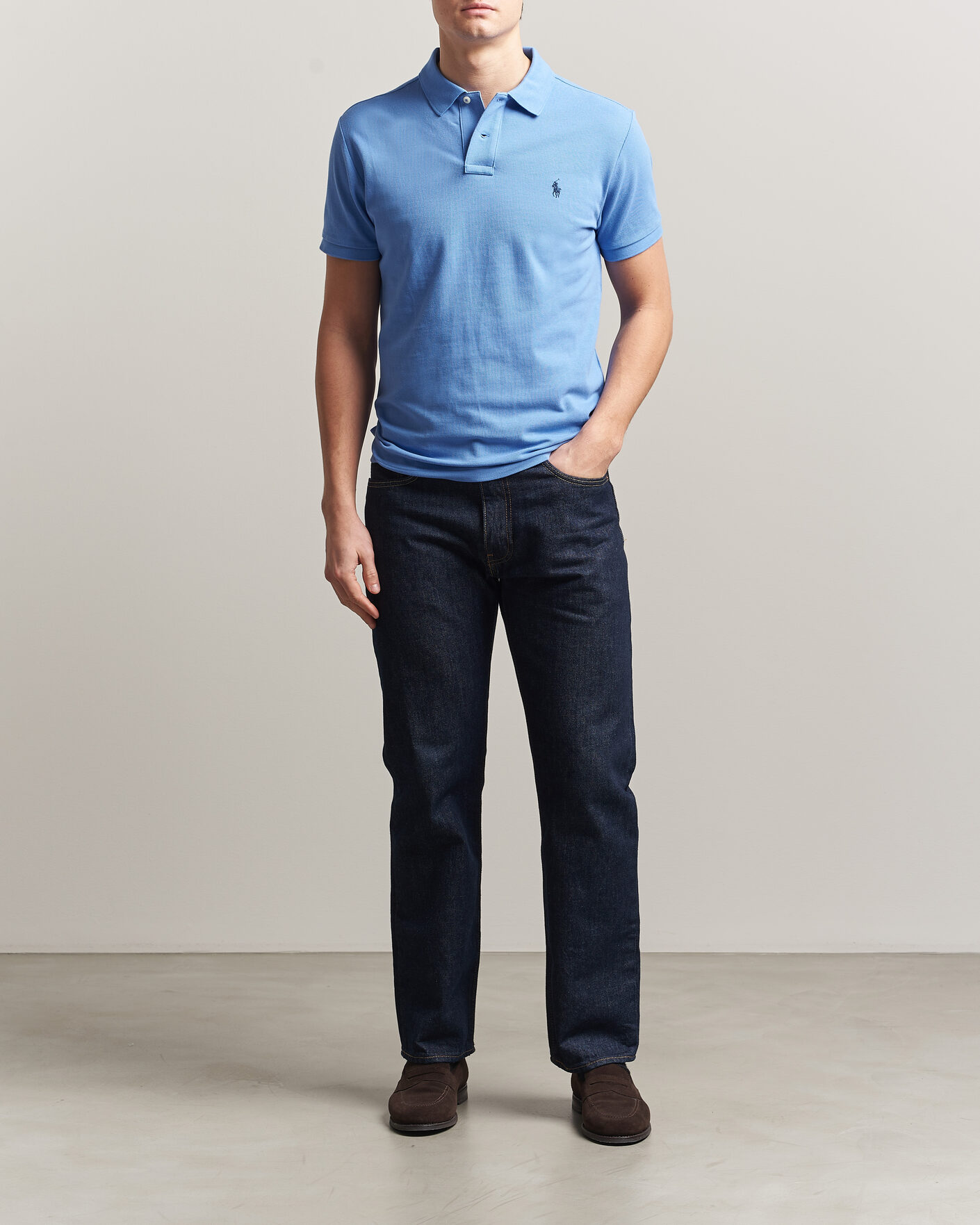 Uomini | Polo | Polo Ralph Lauren | Slim Fit Polo Harbour Island Blue