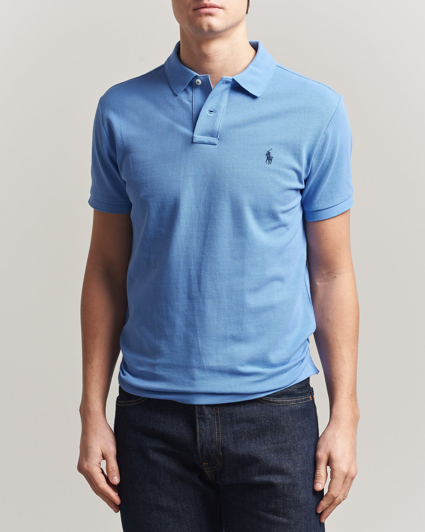 Uomini | Polo | Polo Ralph Lauren | Slim Fit Polo Harbour Island Blue