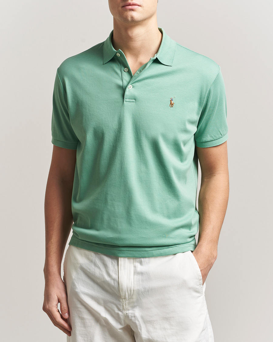 Uomini | Polo | Polo Ralph Lauren | Luxury Pima Cotton Polo Faded Mint