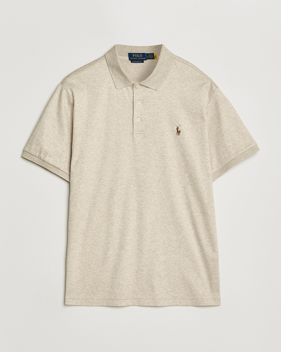 Uomini | Polo | Polo Ralph Lauren | Luxury Pima Cotton Polo Expedition Dune Heather