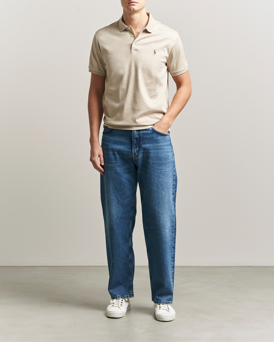 Uomini | Polo | Polo Ralph Lauren | Luxury Pima Cotton Polo Expedition Dune Heather