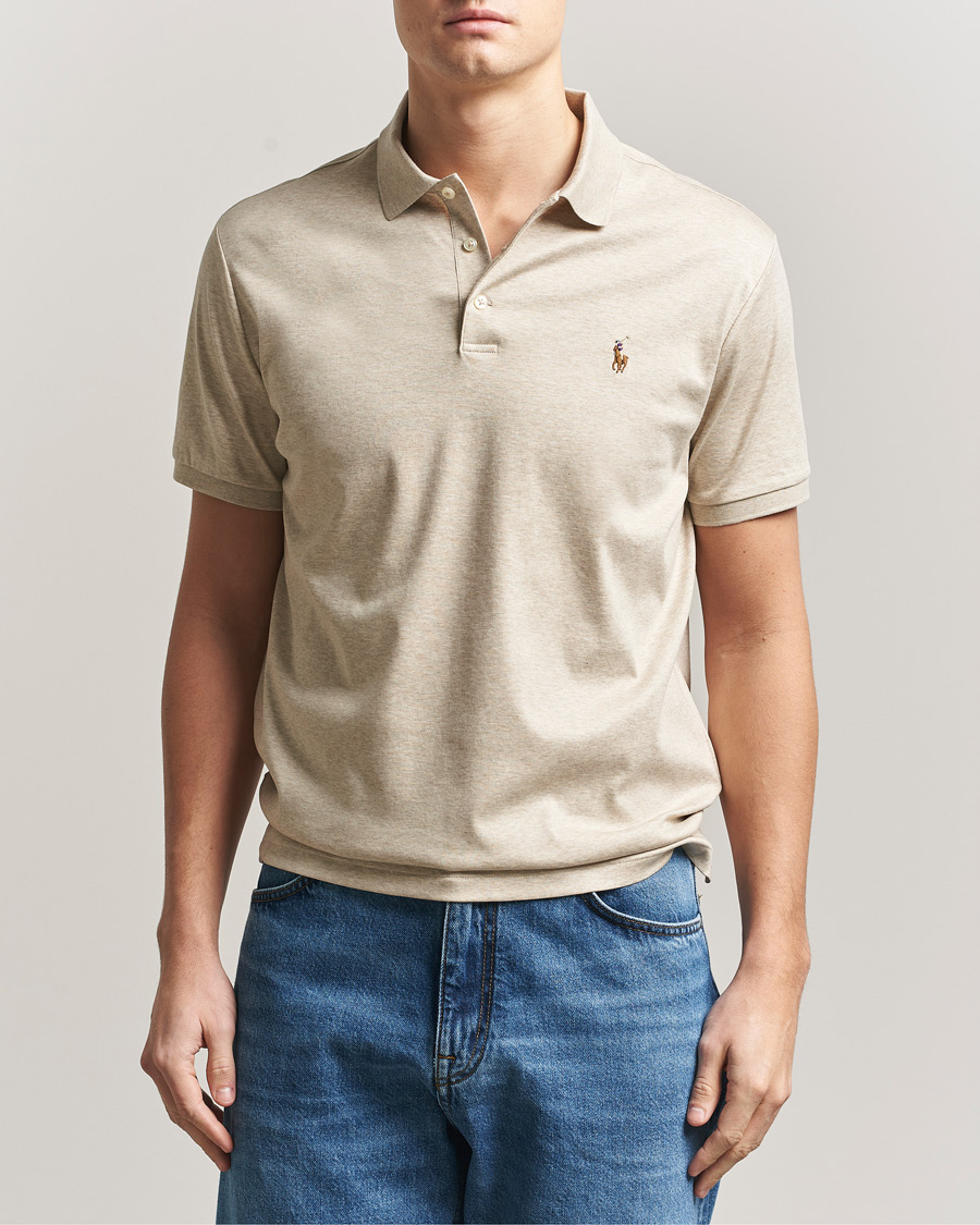 Uomini | Polo | Polo Ralph Lauren | Luxury Pima Cotton Polo Expedition Dune Heather