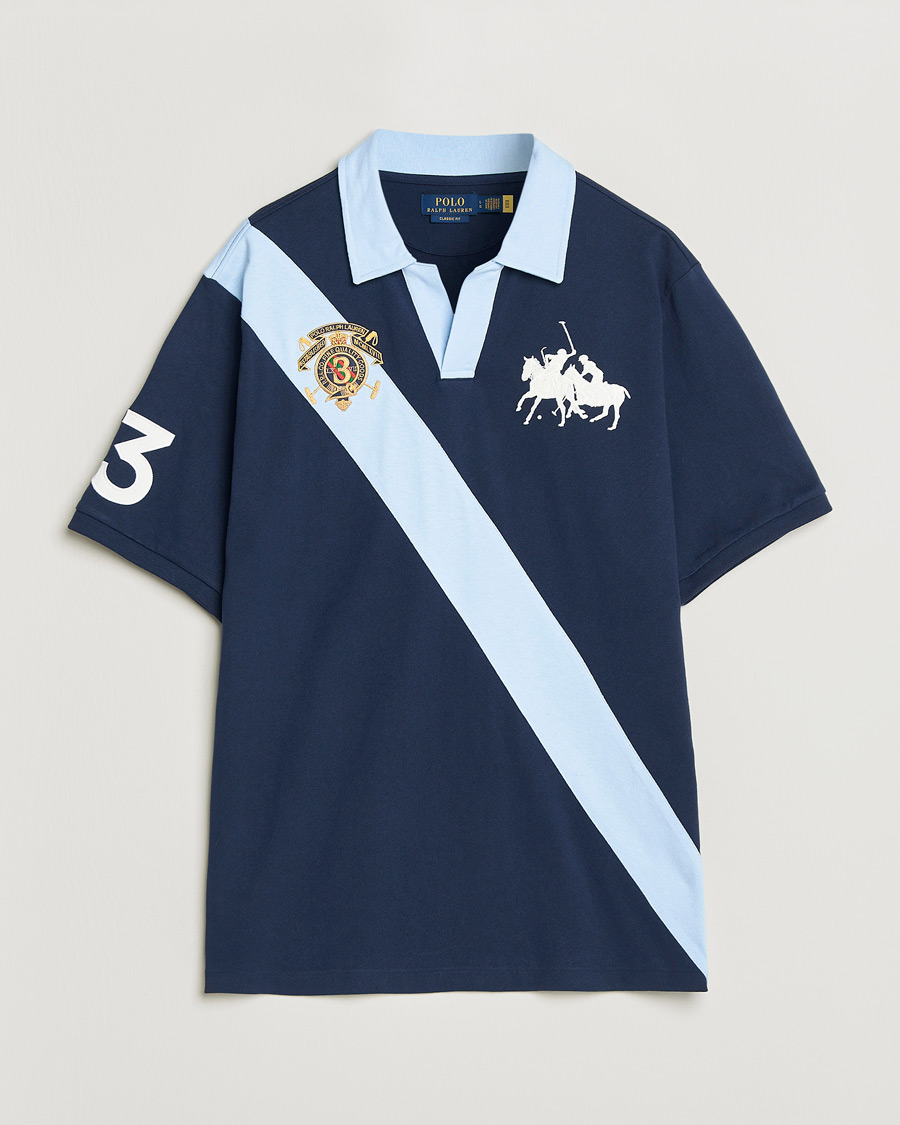 Uomini | Polo | Polo Ralph Lauren | Diagonal Striped Polo Newport Navy