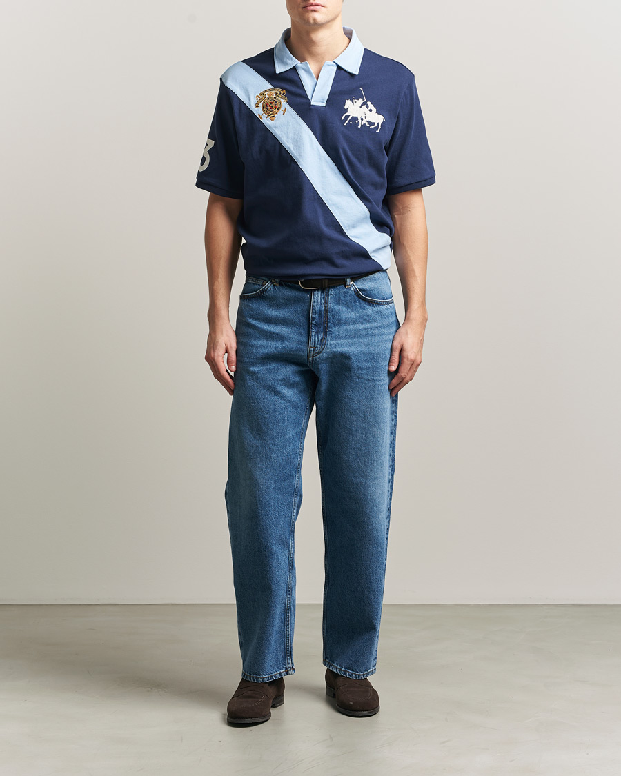 Uomini | Polo | Polo Ralph Lauren | Diagonal Striped Polo Newport Navy