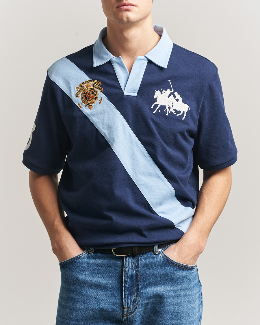 Uomini | Polo | Polo Ralph Lauren | Diagonal Striped Polo Newport Navy