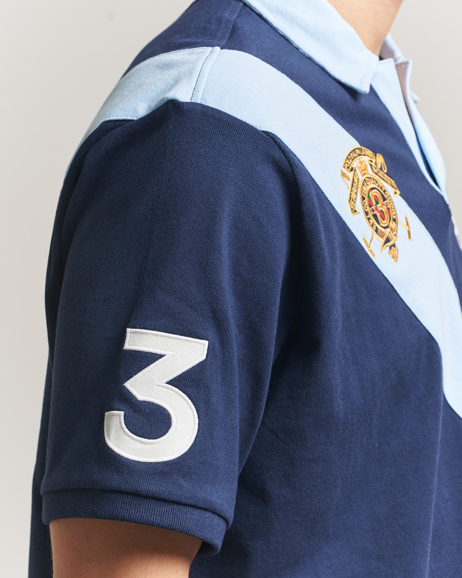 Uomini | Polo | Polo Ralph Lauren | Diagonal Striped Polo Newport Navy