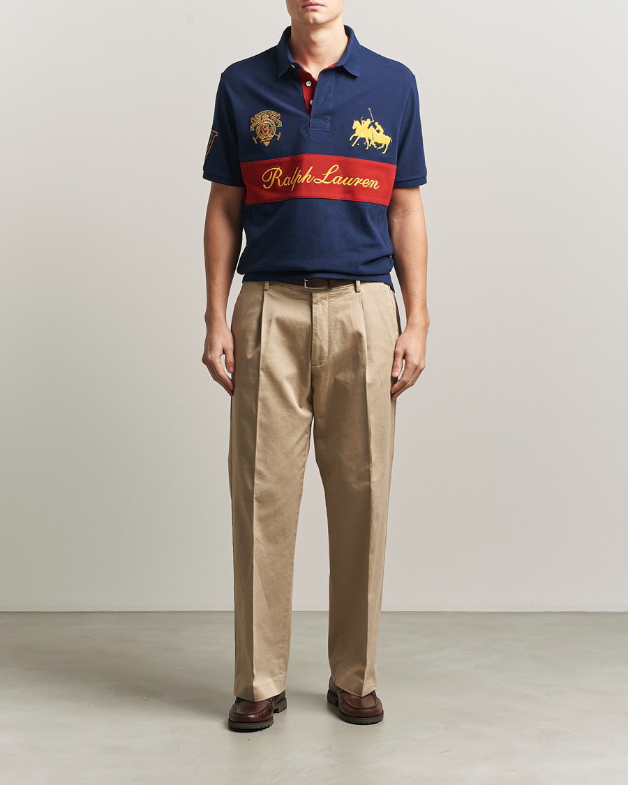 Uomini | Polo | Polo Ralph Lauren | Block Striped Polo Newport Navy