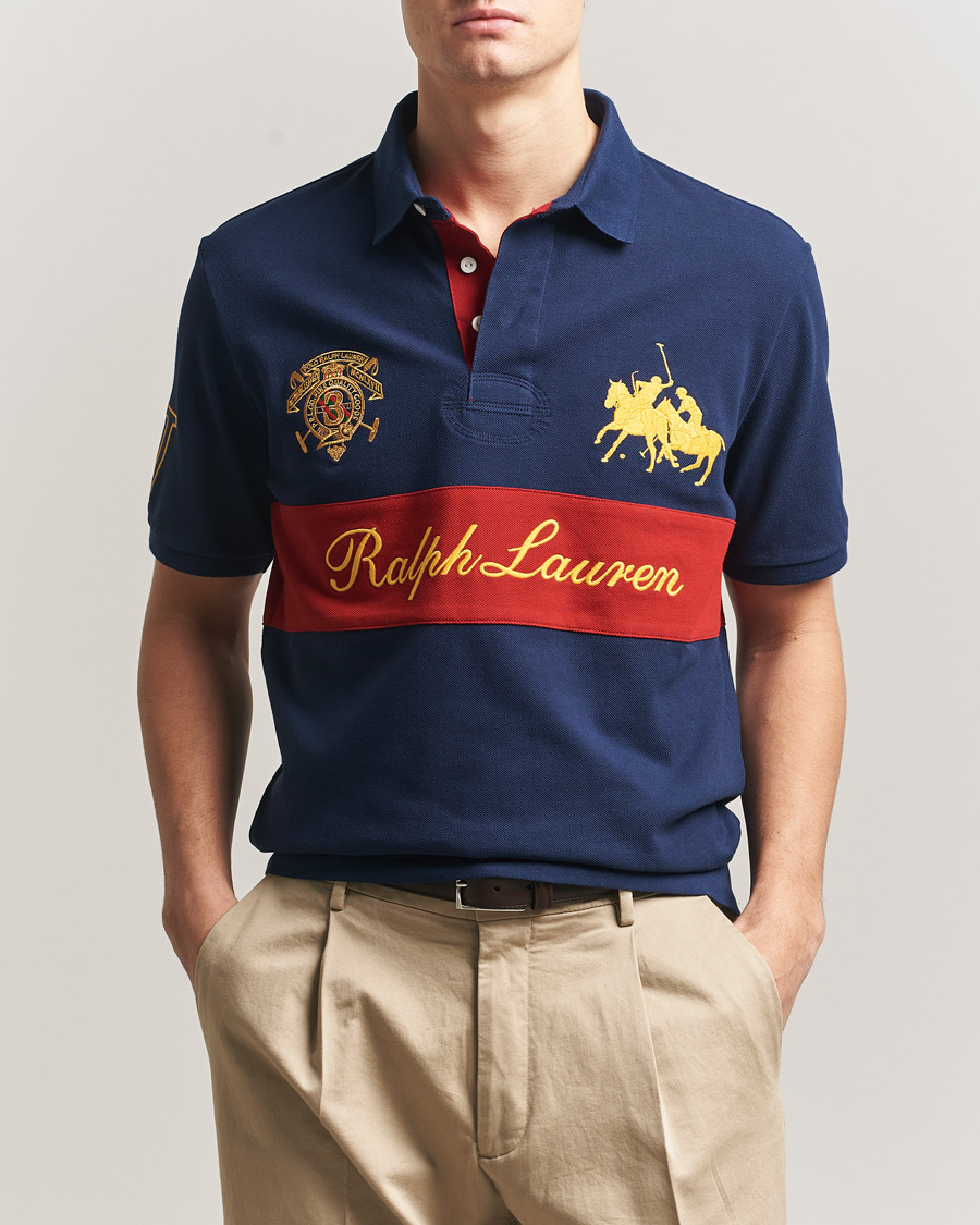 Uomini | Polo | Polo Ralph Lauren | Block Striped Polo Newport Navy