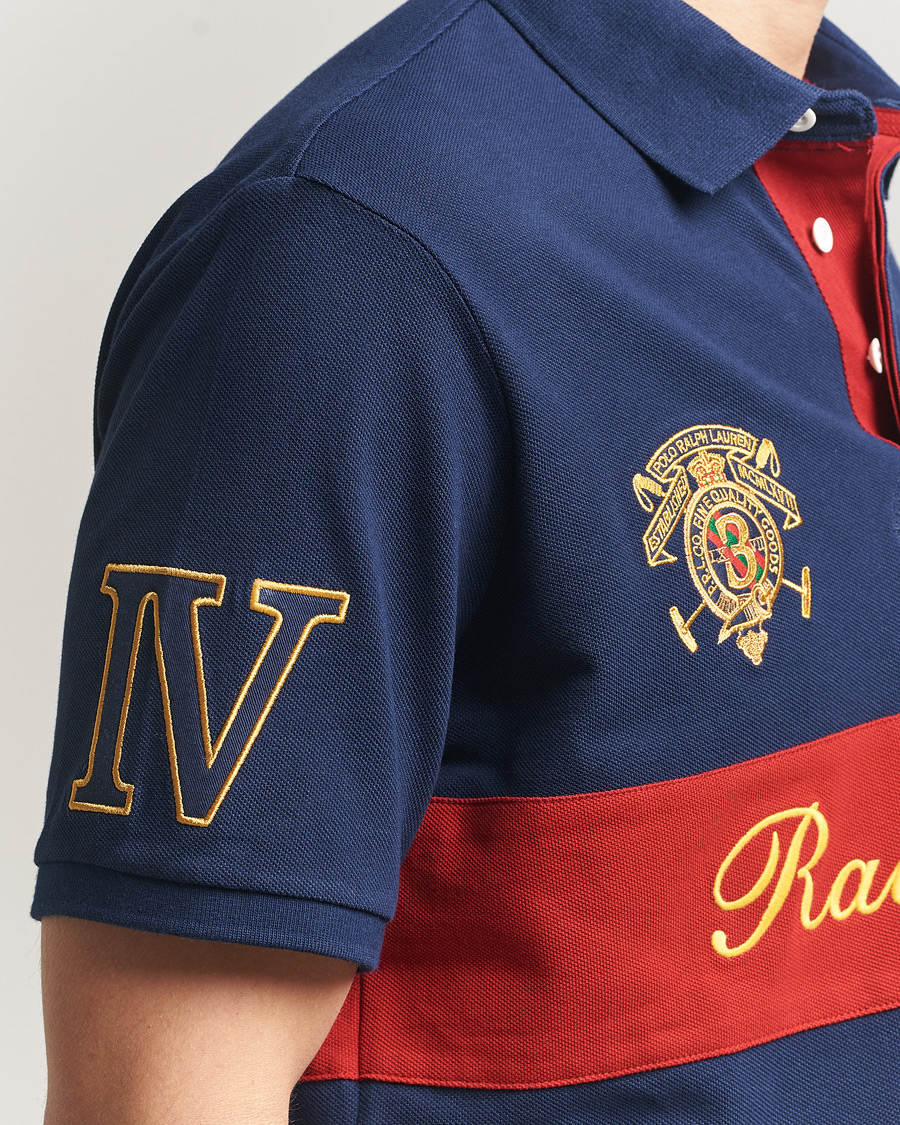 Uomini | Polo | Polo Ralph Lauren | Block Striped Polo Newport Navy