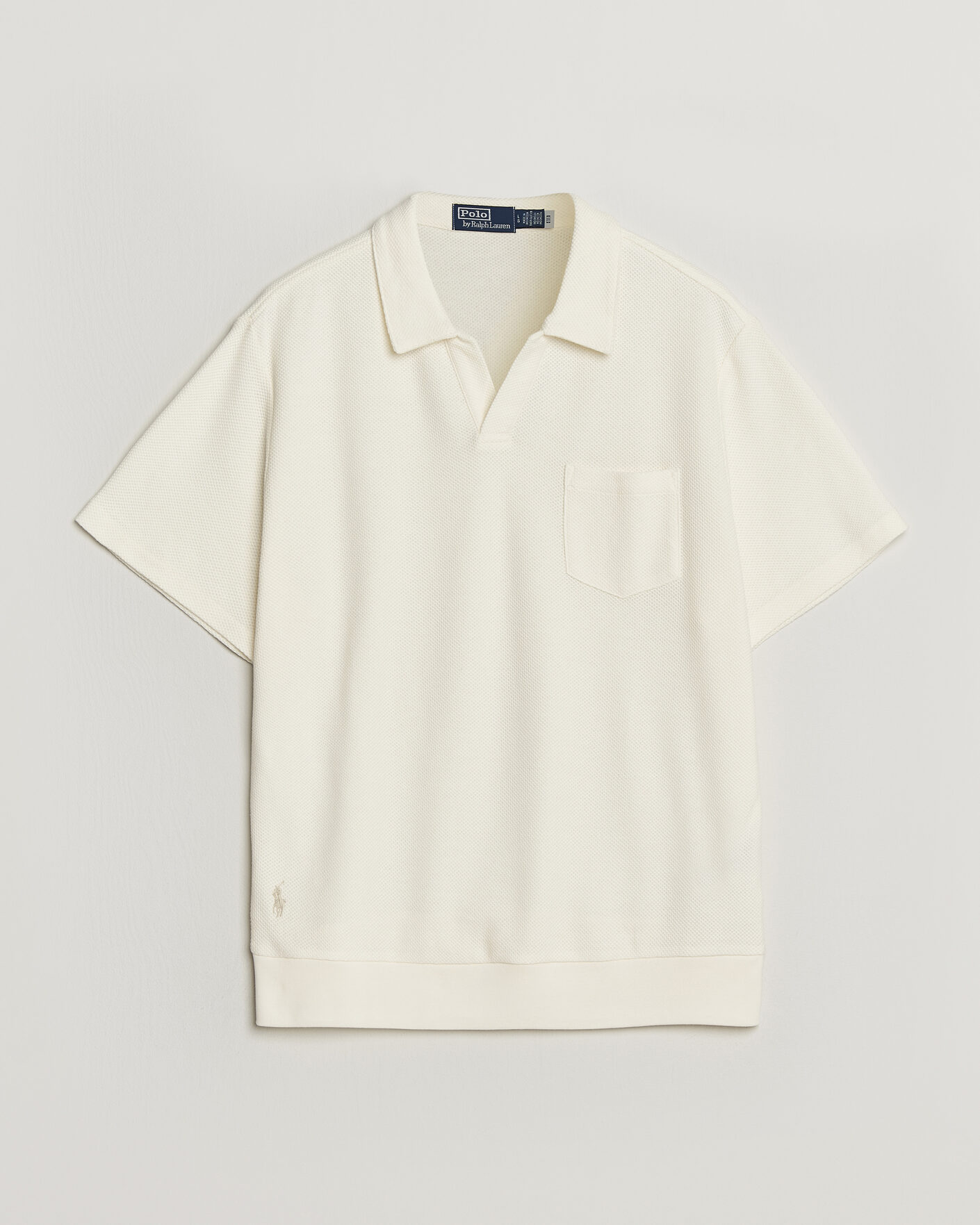 Uomini | Polo | Polo Ralph Lauren | Knitted Polo Pale Cream