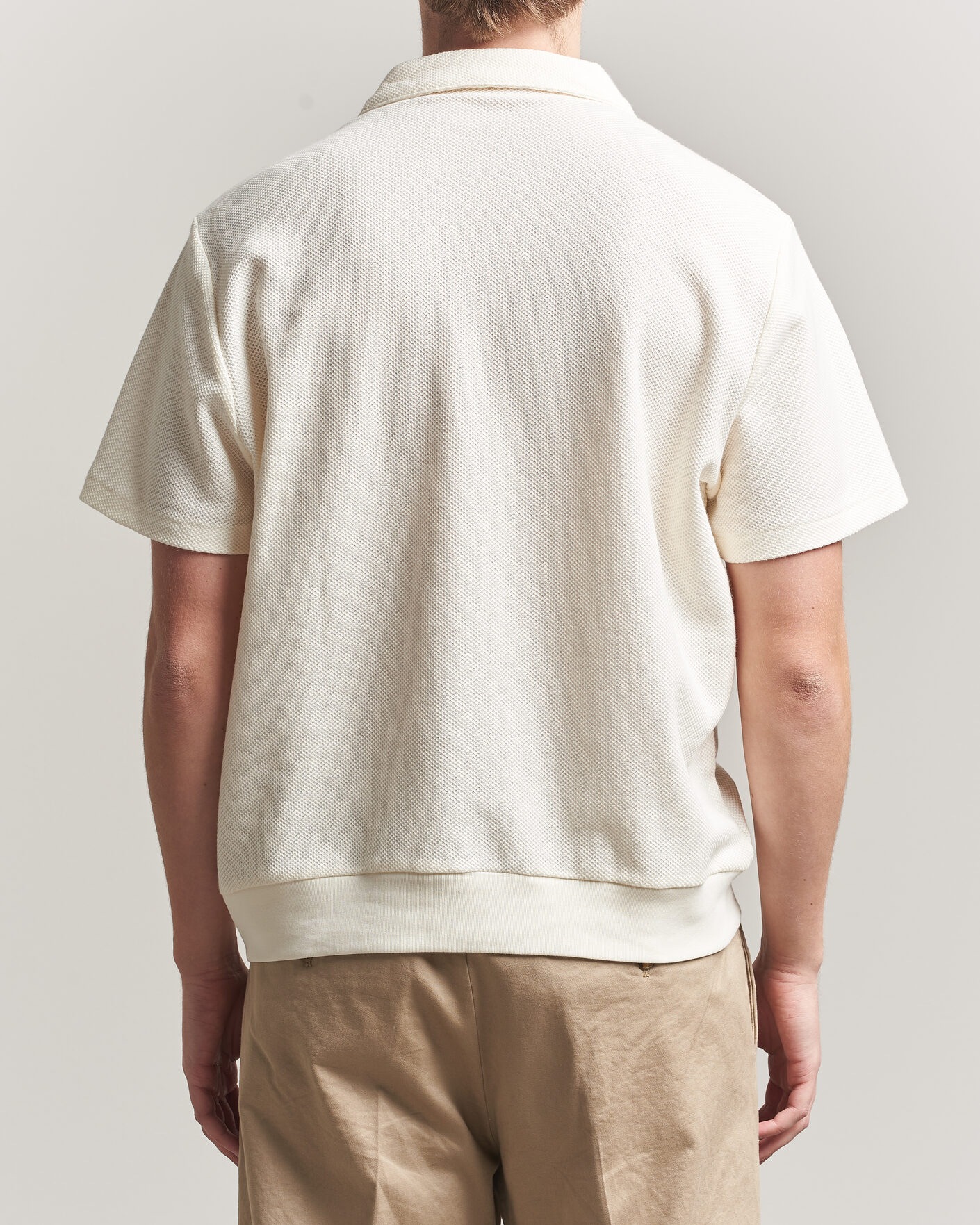 Uomini | Polo | Polo Ralph Lauren | Knitted Polo Pale Cream