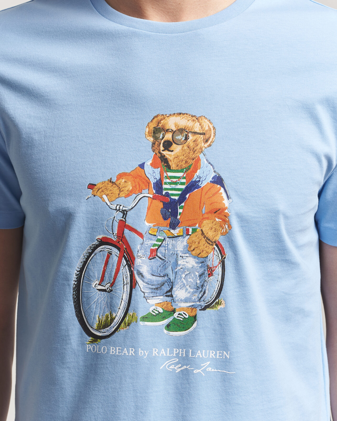 Uomini | T-shirt | Polo Ralph Lauren | Jersey Bear T-Shirt Austin Blue