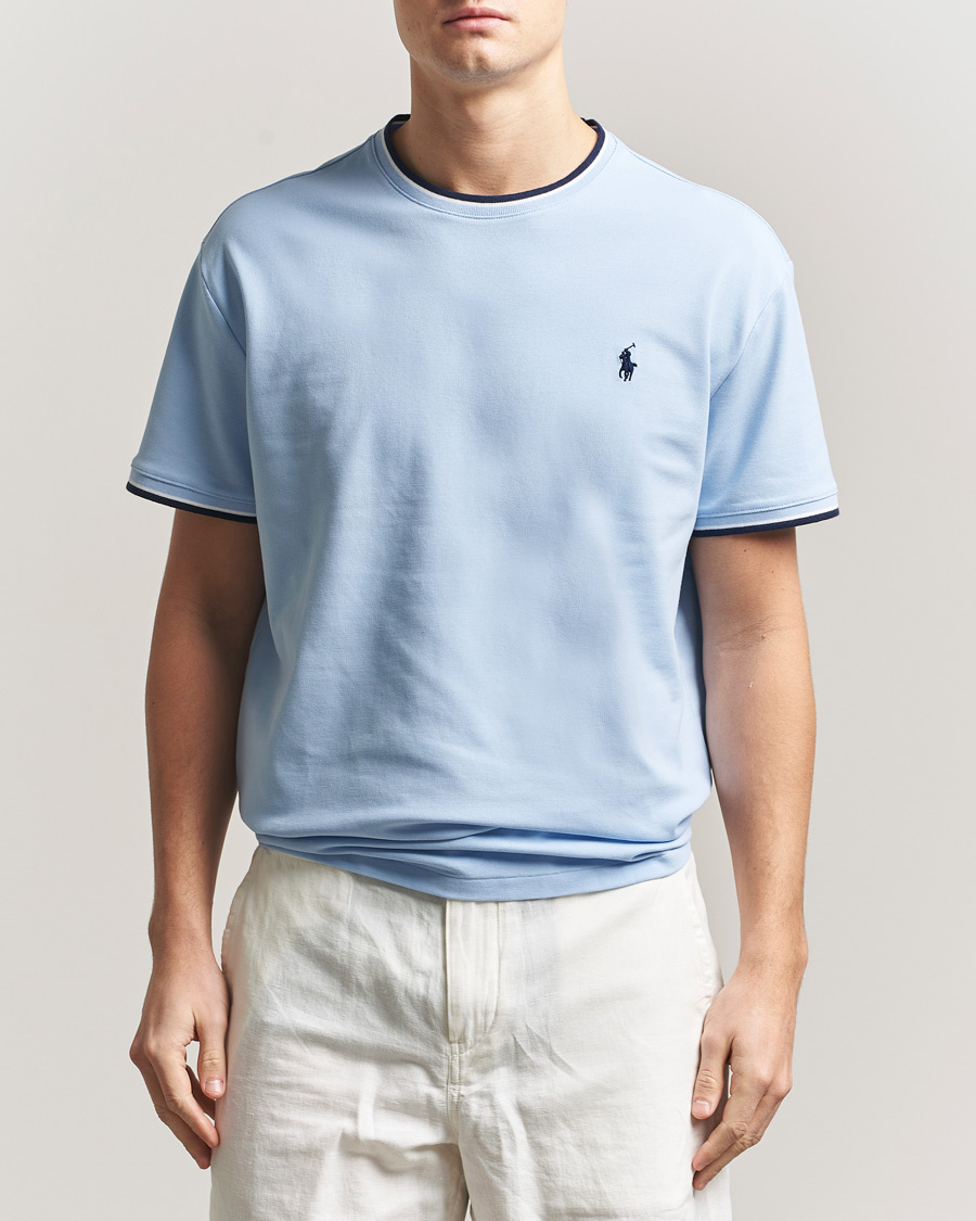 Uomini | T-shirt | Polo Ralph Lauren | Mesh Polo T-Shirt Office Blue