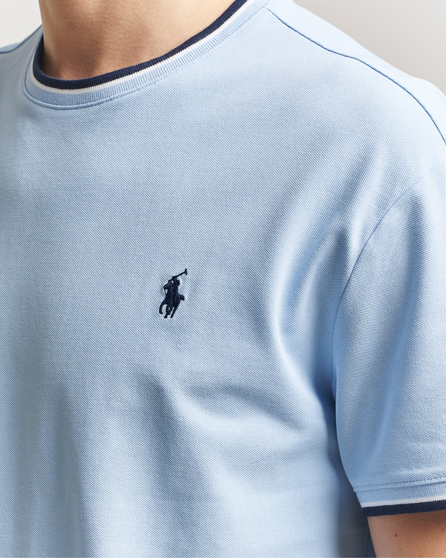 Uomini | T-shirt | Polo Ralph Lauren | Mesh Polo T-Shirt Office Blue