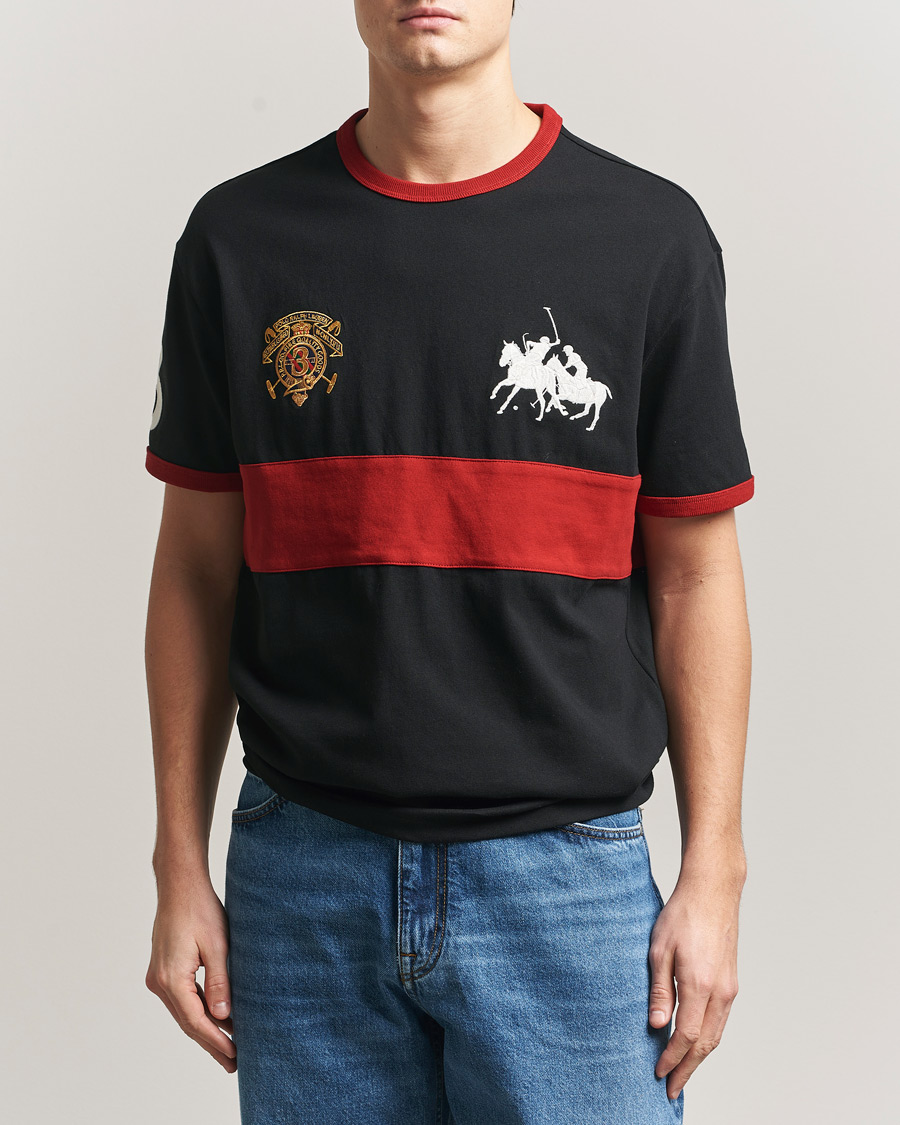 Uomini | T-shirt | Polo Ralph Lauren | Jersey Logo T-Shirt Polo Black/Sweet Tomato