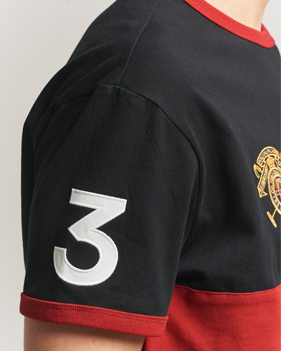 Uomini | T-shirt | Polo Ralph Lauren | Jersey Logo T-Shirt Polo Black/Sweet Tomato