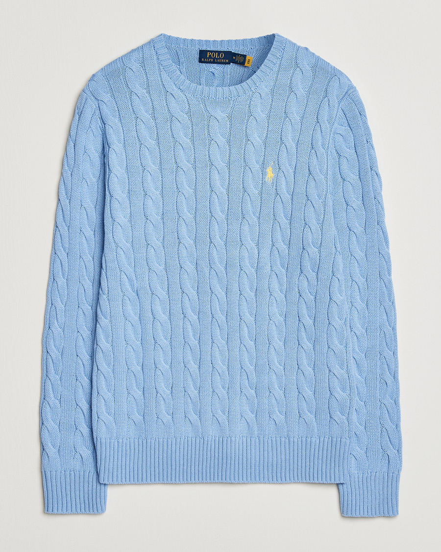 Uomini | Maglieria | Polo Ralph Lauren | Cotton Cable Pullover Austin Blue