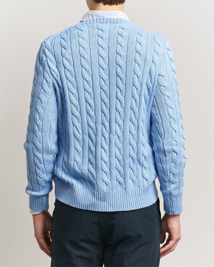 Uomini | Maglieria | Polo Ralph Lauren | Cotton Cable Pullover Austin Blue