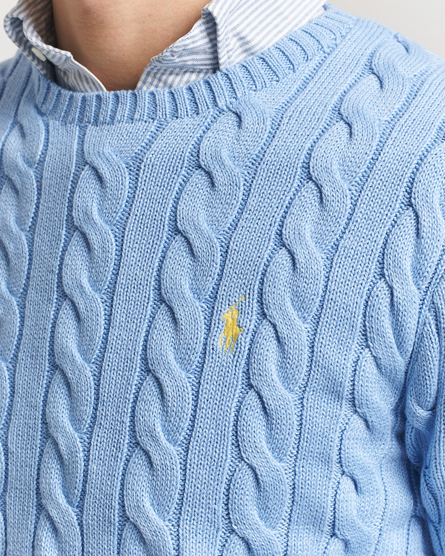 Uomini | Maglieria | Polo Ralph Lauren | Cotton Cable Pullover Austin Blue