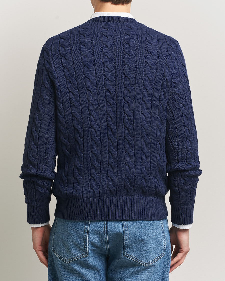 Uomini | Maglieria | Polo Ralph Lauren | Cotton Cable Pullover Bright Navy