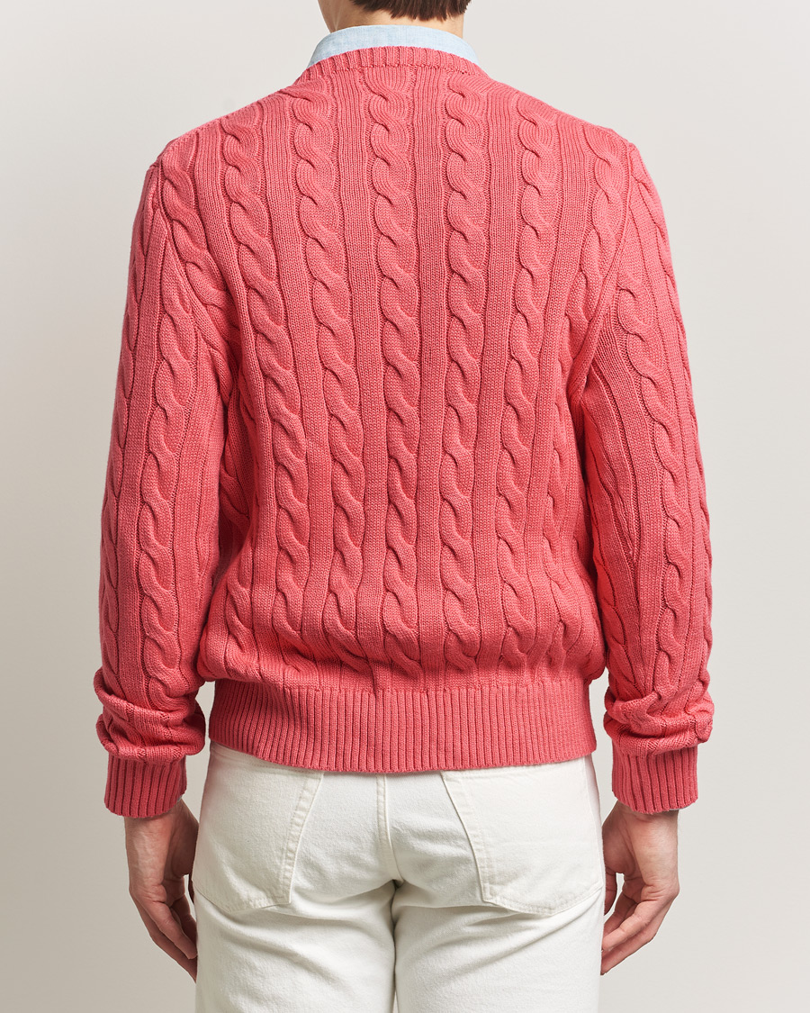 Uomini | Maglieria | Polo Ralph Lauren | Cotton Cable Pullover Pale Red