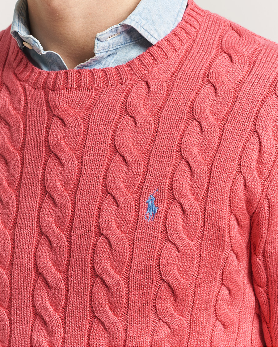 Uomini | Maglieria | Polo Ralph Lauren | Cotton Cable Pullover Pale Red