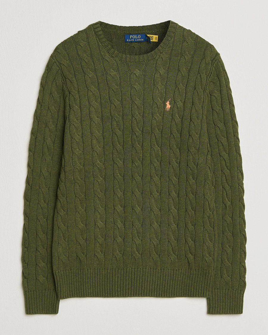 Uomini | Maglieria | Polo Ralph Lauren | Cotton Cable Pullover Garden Trail Heather