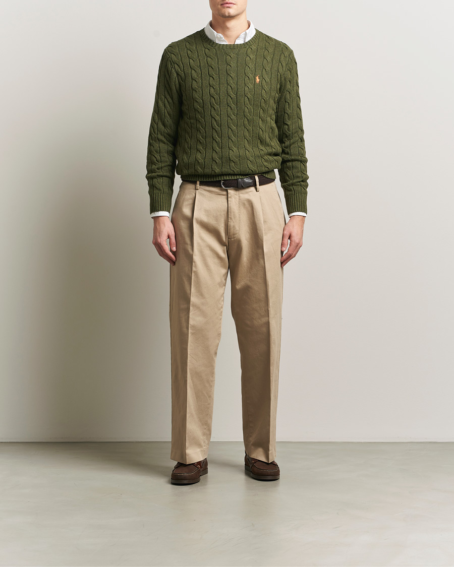 Uomini | Maglieria | Polo Ralph Lauren | Cotton Cable Pullover Garden Trail Heather