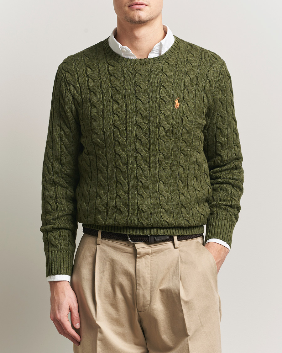 Uomini | Maglieria | Polo Ralph Lauren | Cotton Cable Pullover Garden Trail Heather