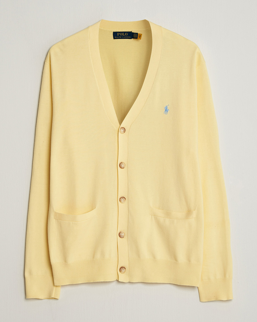 Uomini | Maglieria | Polo Ralph Lauren | Cotton Cardigan Wicket Yellow