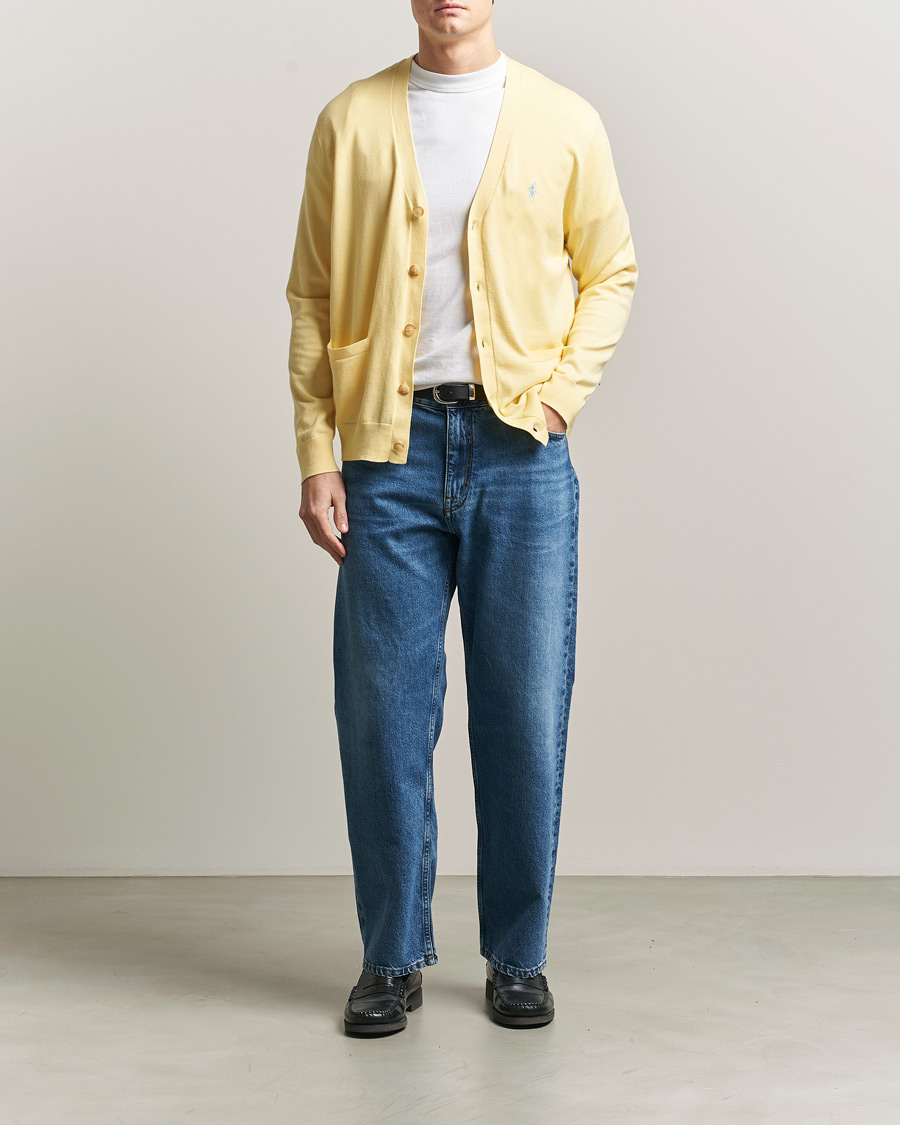Uomini | Maglieria | Polo Ralph Lauren | Cotton Cardigan Wicket Yellow