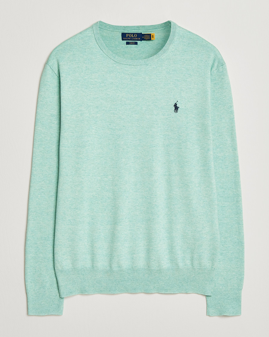 Uomini | Maglieria | Polo Ralph Lauren | Cotton Crew Neck Sweater Green Heather