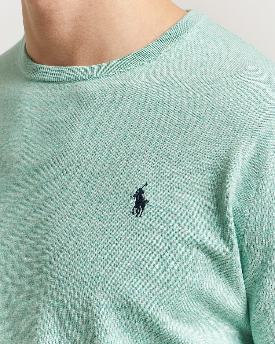 Uomini | Maglieria | Polo Ralph Lauren | Cotton Crew Neck Sweater Green Heather