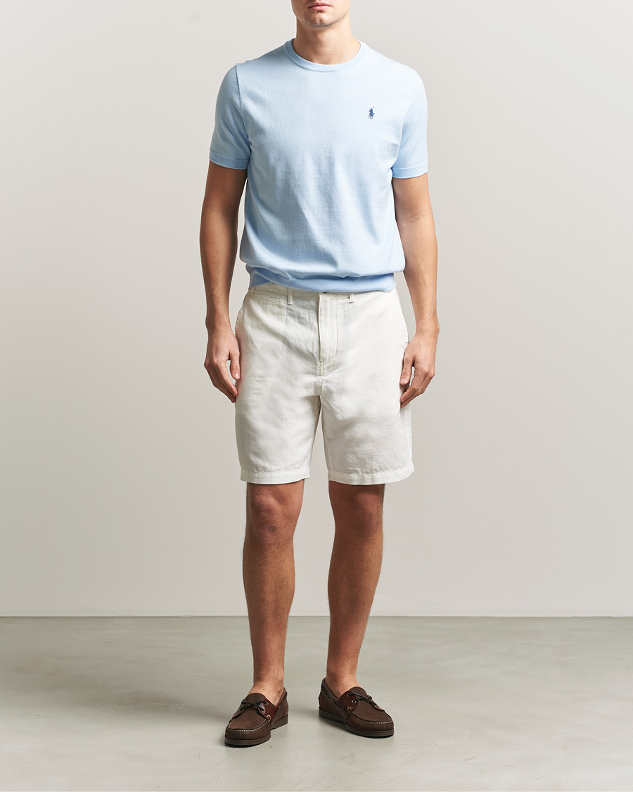 Uomini | T-shirt | Polo Ralph Lauren | Knitted Short Sleeve T-Shirt Office Blue