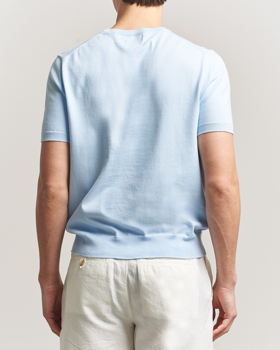 Uomini | T-shirt | Polo Ralph Lauren | Knitted Short Sleeve T-Shirt Office Blue