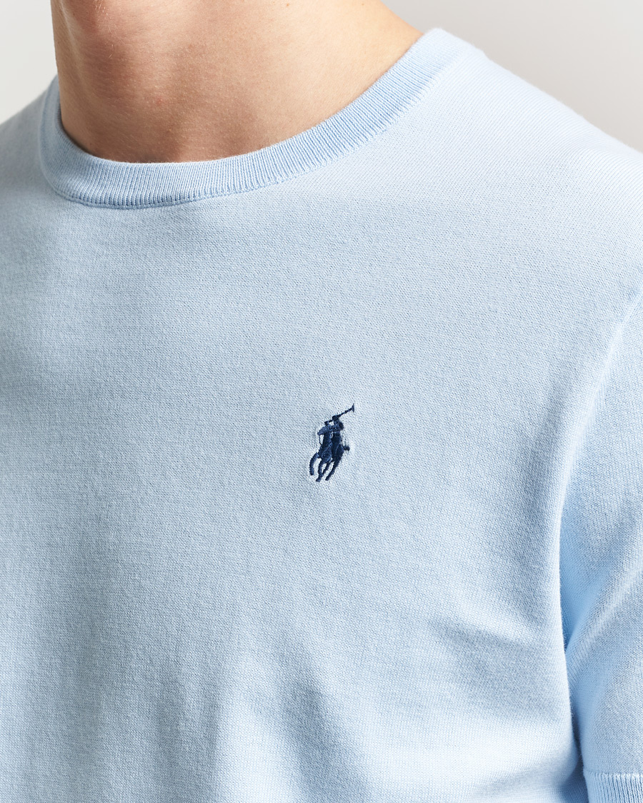 Uomini | T-shirt | Polo Ralph Lauren | Knitted Short Sleeve T-Shirt Office Blue