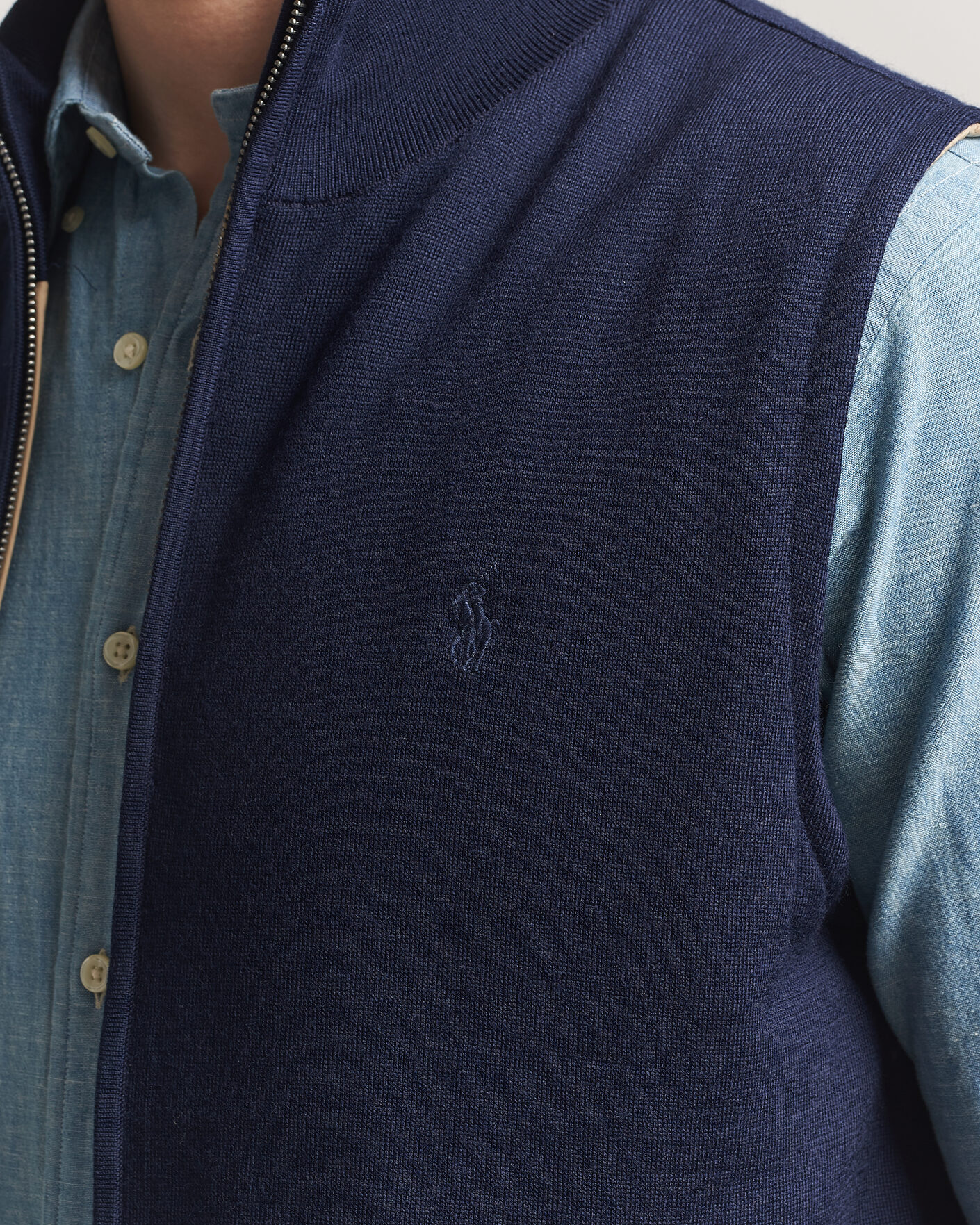 Uomini | Maglieria | Polo Ralph Lauren | Wool Blend Vest Navy Combo