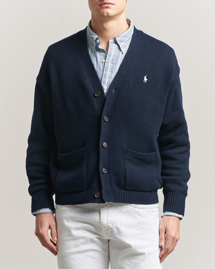 Uomini | Maglieria | Polo Ralph Lauren | Cotton Cardigan Hunter Navy